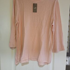 NWT J. Jill Soft Peach Women's Top